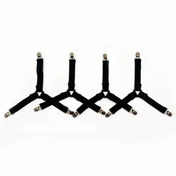 4 Pcs Adjustable Elastic Bed Sheet Straps