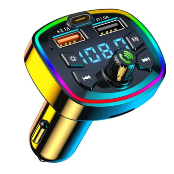 Car Bluetooth 5.0 FM Transmitter Fast Charger
