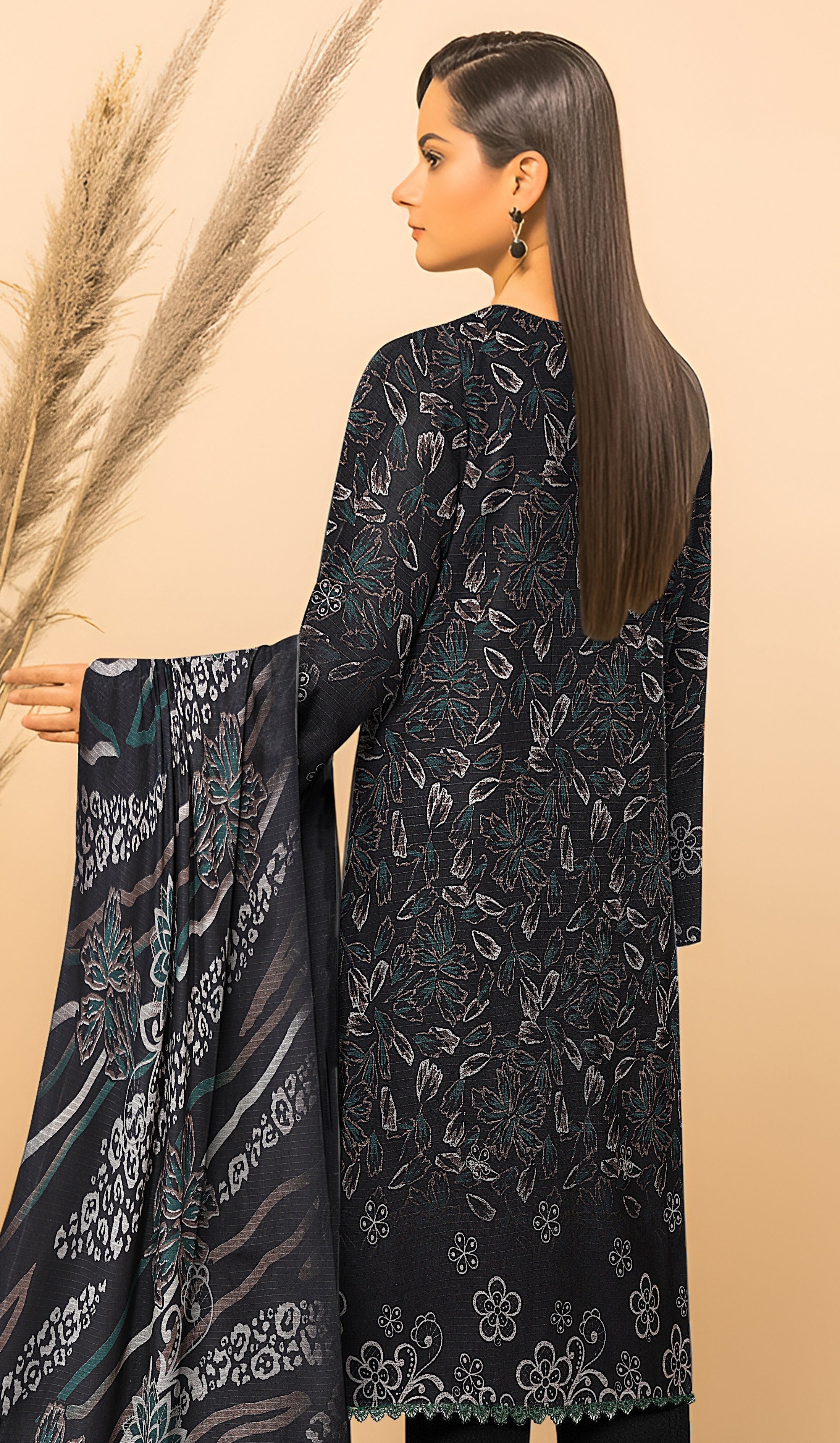 Dhanak Bana Dora 3 Piece Executive Quality Digital Print with Heavy Embriodery