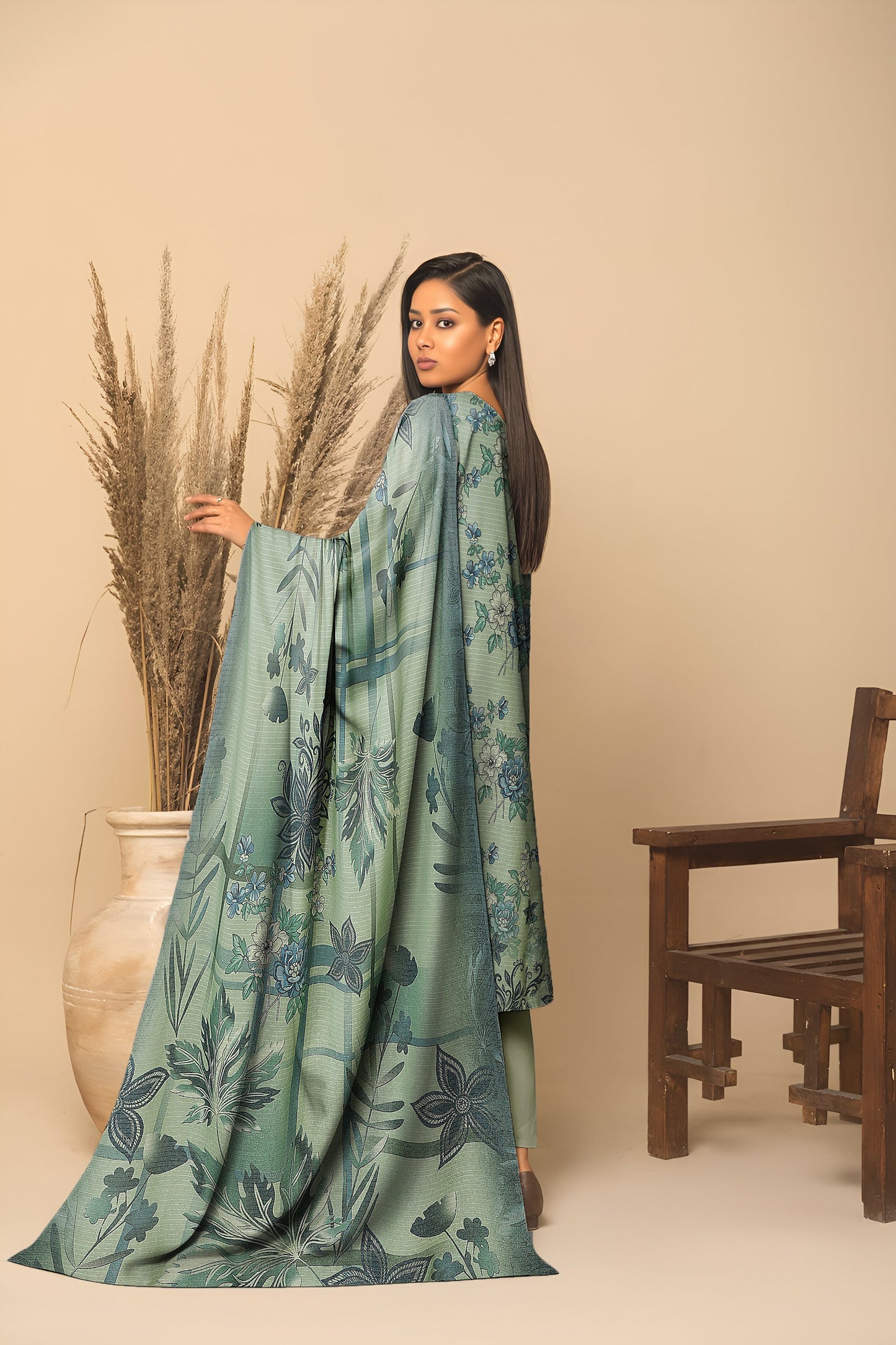 Dhanak Bana Dora 3 Piece Executive Quality Digital Print with Heavy Embriodery