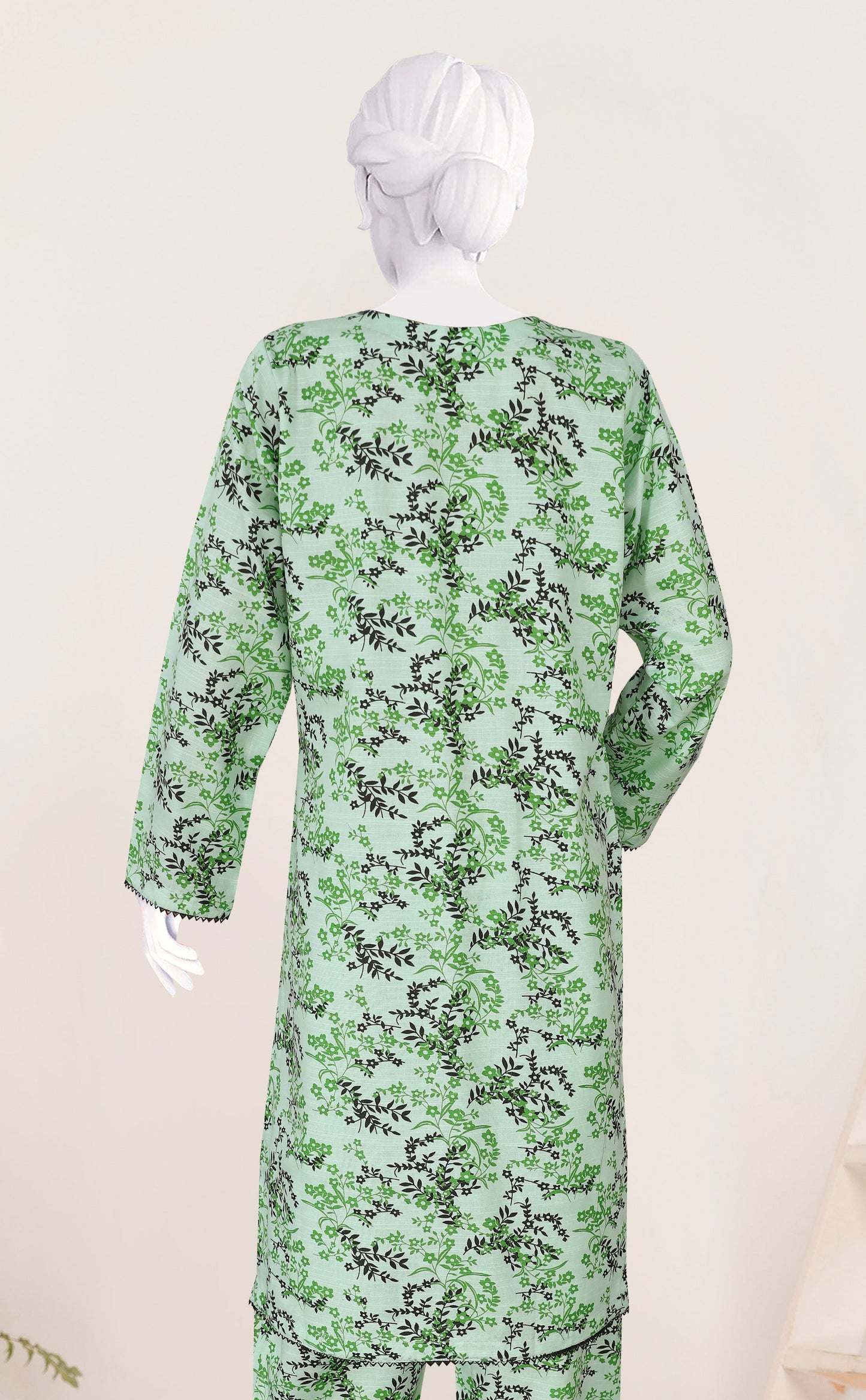 Khaddar 2 Piece Printed All Over Matching Separate