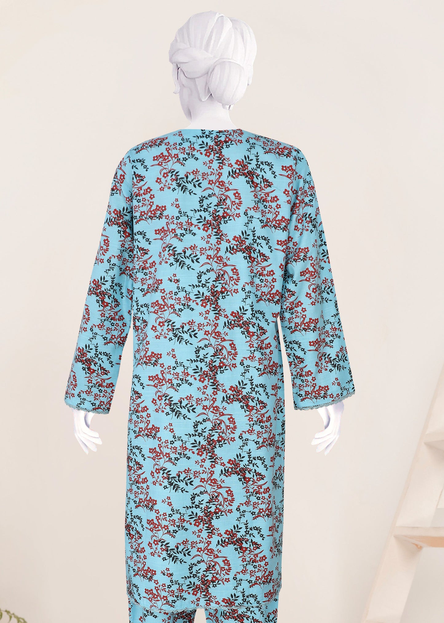 Khaddar 2 Piece Printed All Over Matching Separate