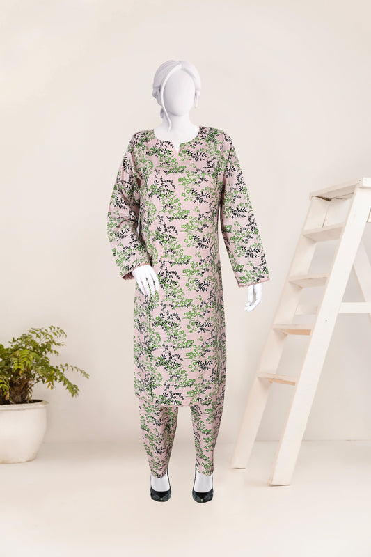 Khaddar 2 Piece Printed All Over Matching Separate