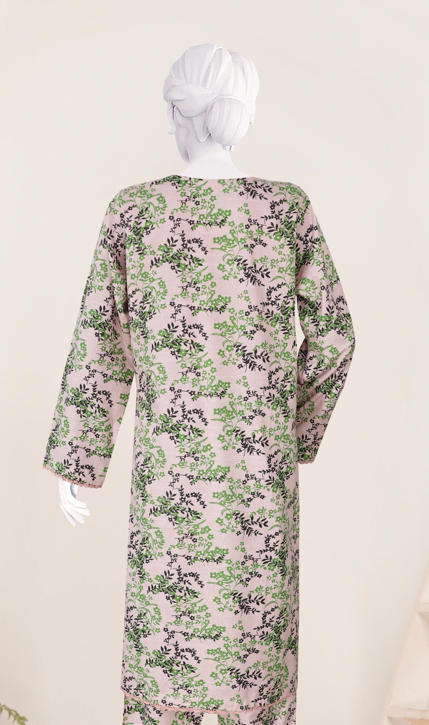 Khaddar 2 Piece Printed All Over Matching Separate