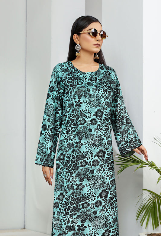 Khaddar 2 Piece Printed All Over Matching Separate