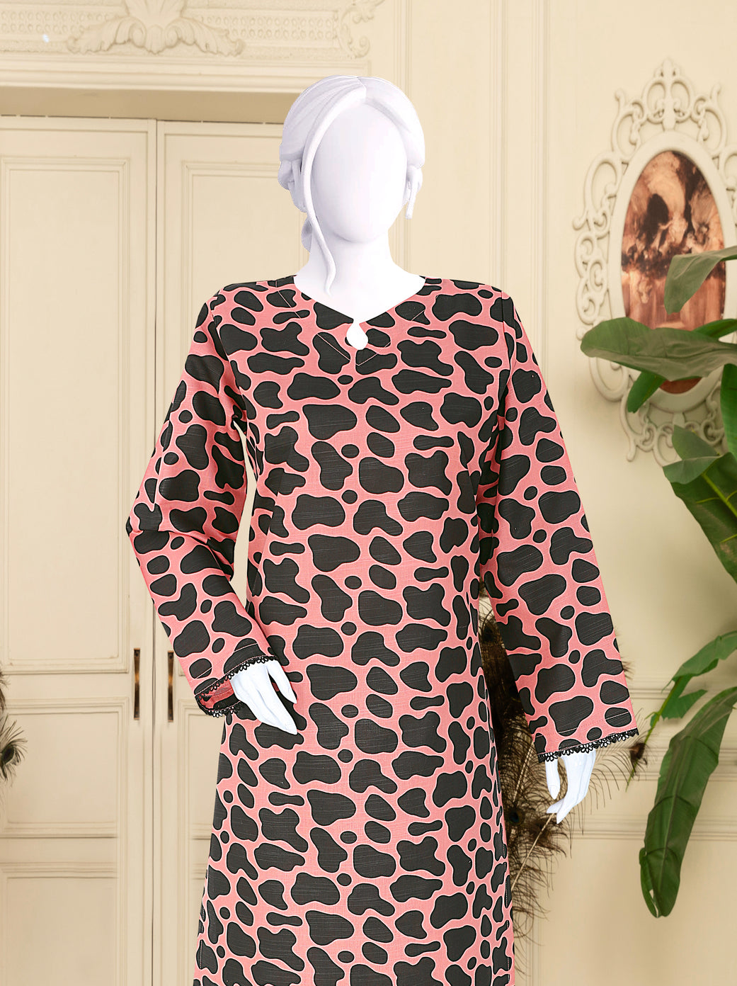 Khaddar 2 Piece Printed All Over Matching Separate