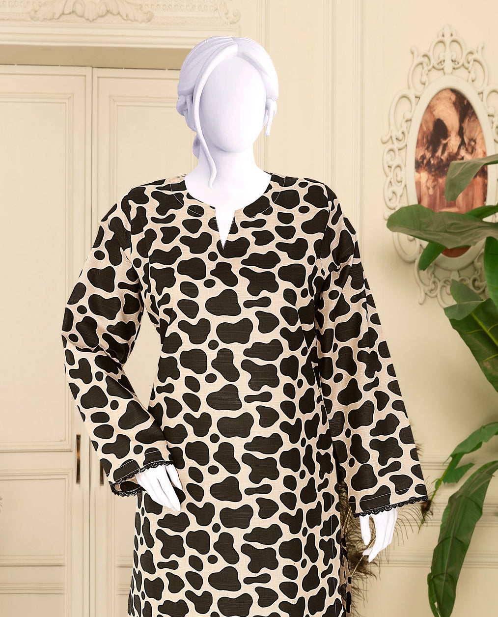 Khaddar 2 Piece Printed All Over Matching Separate