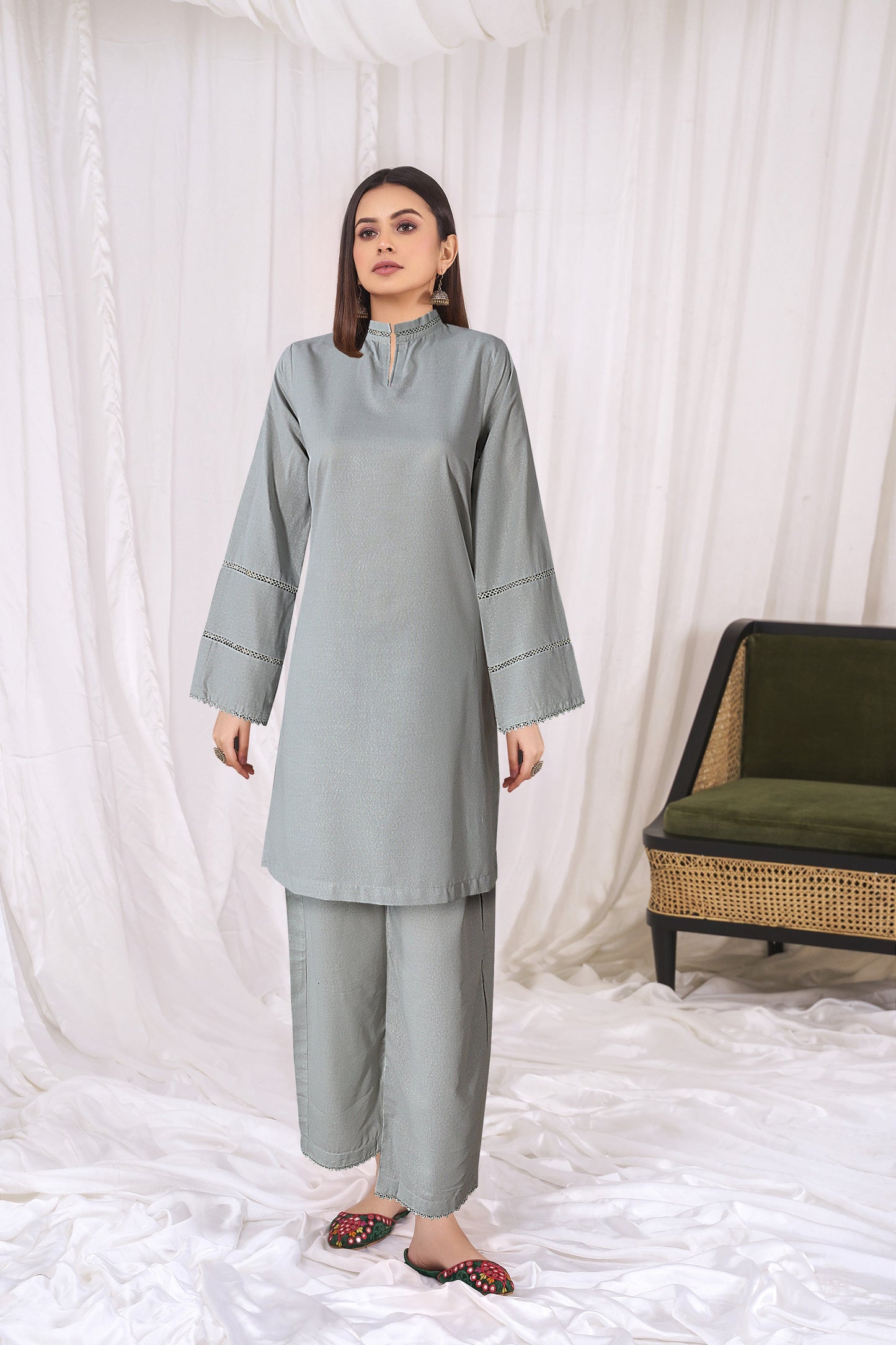 Soft Krandi 2 Piece Executive Quality Plain Co-Ord Set
