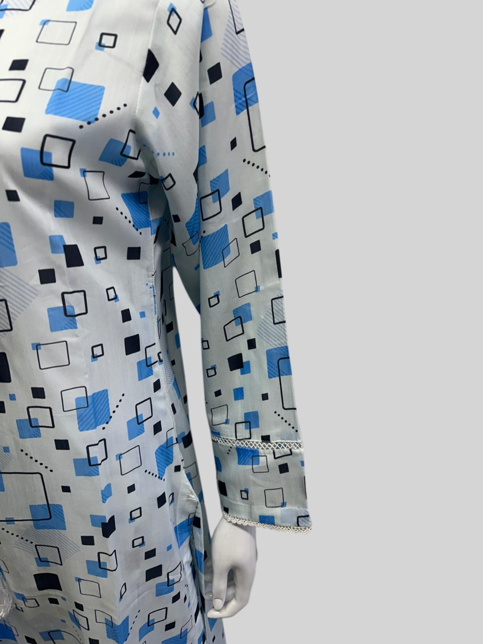 Linen Viscose 3 Piece with Matching Trouser and Printed Dupatta