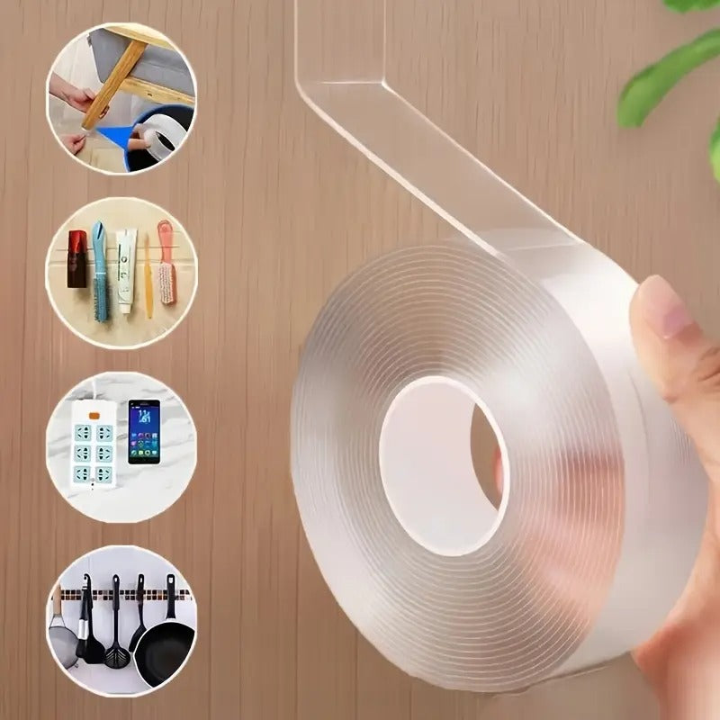 Transparent Adhesive Tape for Home, Office & Car Use